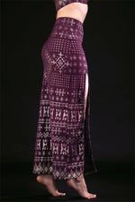 Alkimiya Cairo Maxi Skirt Aubergine-Gold