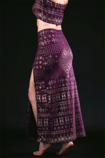 Alkimiya Cairo Maxi Skirt Aubergine-Gold