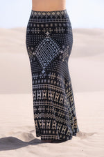 Alkimiya Cleopatra Maxi Skirt Obsidian