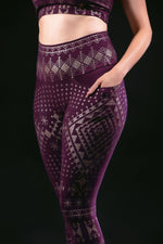 Alkimiya Elsa Legging Aubergine-Gold