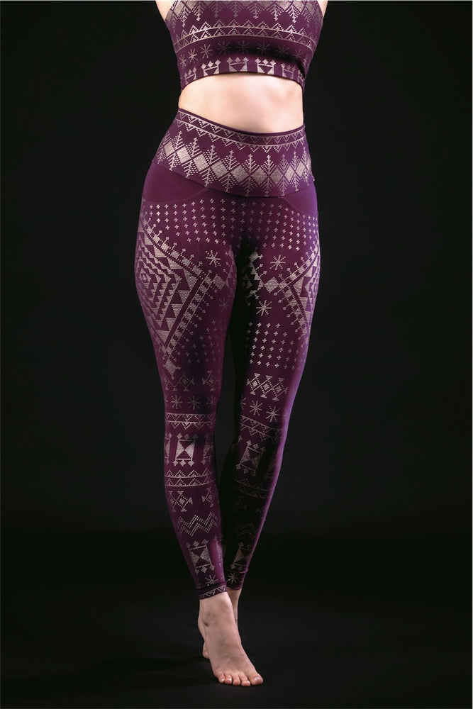 Alkimiya Elsa Legging Aubergine-Gold
