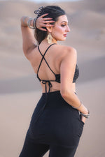 Alkimiya Olga Pyramid Bra Obsidian